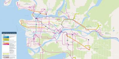 Vancouver vervoer stelsel kaart
