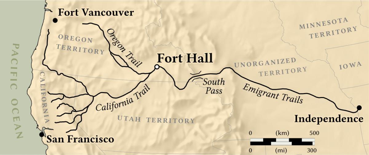 Kaart van fort vancouver