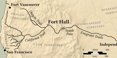 Kaart van fort vancouver